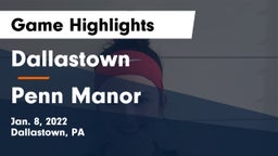 Dallastown  vs Penn Manor   Game Highlights - Jan. 8, 2022