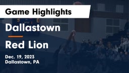 Dallastown  vs Red Lion  Game Highlights - Dec. 19, 2023