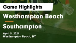 Westhampton Beach  vs Southampton  Game Highlights - April 9, 2024