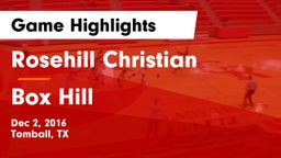 Rosehill Christian  vs Box Hill Game Highlights - Dec 2, 2016