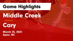 Middle Creek  vs Cary  Game Highlights - March 25, 2022