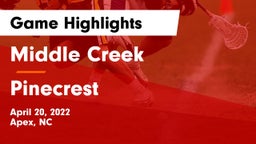 Middle Creek  vs Pinecrest  Game Highlights - April 20, 2022