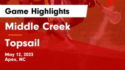 Middle Creek  vs Topsail  Game Highlights - May 12, 2023