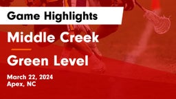 Middle Creek  vs Green Level  Game Highlights - March 22, 2024