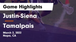 Justin-Siena  vs Tamalpais  Game Highlights - March 2, 2022