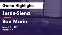 Justin-Siena  vs San Marin  Game Highlights - March 11, 2022