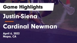 Justin-Siena  vs Cardinal Newman  Game Highlights - April 6, 2022