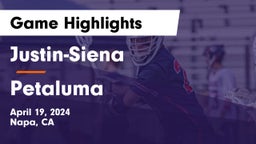 Justin-Siena  vs Petaluma Game Highlights - April 19, 2024