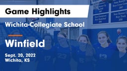 Wichita-Collegiate School  vs Winfield  Game Highlights - Sept. 20, 2022