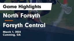 North Forsyth  vs Forsyth Central  Game Highlights - March 1, 2024