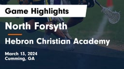 North Forsyth  vs Hebron Christian Academy  Game Highlights - March 13, 2024