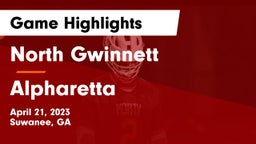 North Gwinnett  vs Alpharetta  Game Highlights - April 21, 2023