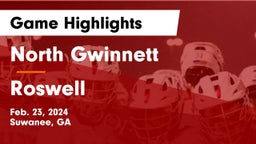 North Gwinnett  vs Roswell  Game Highlights - Feb. 23, 2024