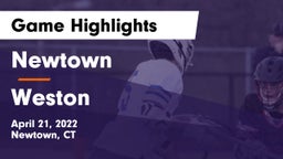 Newtown  vs Weston  Game Highlights - April 21, 2022