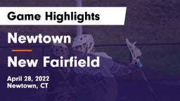 Newtown  vs New Fairfield  Game Highlights - April 28, 2022