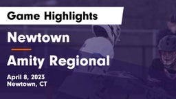 Newtown  vs Amity Regional  Game Highlights - April 8, 2023