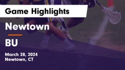 Newtown  vs BU Game Highlights - March 28, 2024