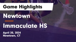 Newtown  vs Immaculate HS Game Highlights - April 20, 2024