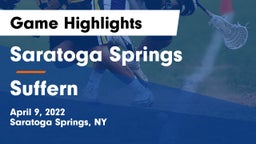 Saratoga Springs  vs Suffern  Game Highlights - April 9, 2022