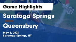 Saratoga Springs  vs Queensbury  Game Highlights - May 8, 2023