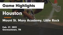 Houston  vs Mount St. Mary Academy, Little Rock Game Highlights - Feb. 27, 2022