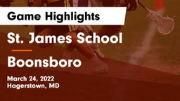 St. James School vs Boonsboro  Game Highlights - March 24, 2022