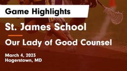 St. James School vs Our Lady of Good Counsel  Game Highlights - March 4, 2023