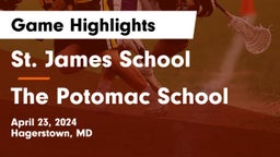 St. James School vs The Potomac School Game Highlights - April 23, 2024