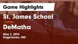 St. James School vs DeMatha  Game Highlights - May 2, 2024