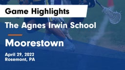 The Agnes Irwin School vs Moorestown  Game Highlights - April 29, 2022