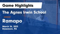 The Agnes Irwin School vs Ramapo  Game Highlights - March 26, 2023