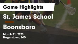 St. James School vs Boonsboro  Game Highlights - March 31, 2023