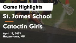 St. James School vs Catoctin  Girls Game Highlights - April 18, 2023