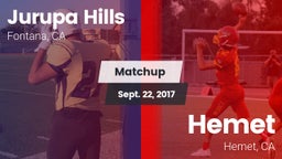 Matchup: Jurupa Hills vs. Hemet  2017