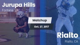 Matchup: Jurupa Hills vs. Rialto  2017