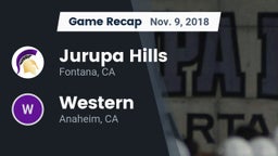 Recap: Jurupa Hills  vs. Western  2018
