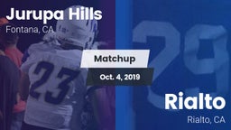 Matchup: Jurupa Hills vs. Rialto  2019