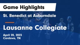St. Benedict at Auburndale   vs Lausanne Collegiate  Game Highlights - April 20, 2023