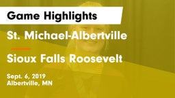 St. Michael-Albertville  vs Sioux Falls Roosevelt  Game Highlights - Sept. 6, 2019