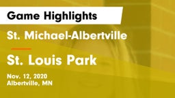 St. Michael-Albertville  vs St. Louis Park  Game Highlights - Nov. 12, 2020