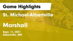 St. Michael-Albertville  vs Marshall Game Highlights - Sept. 11, 2021
