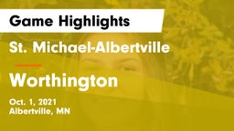 St. Michael-Albertville  vs Worthington Game Highlights - Oct. 1, 2021