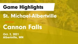 St. Michael-Albertville  vs Cannon Falls Game Highlights - Oct. 2, 2021