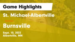 St. Michael-Albertville  vs Burnsville  Game Highlights - Sept. 10, 2022