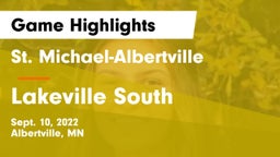St. Michael-Albertville  vs Lakeville South  Game Highlights - Sept. 10, 2022