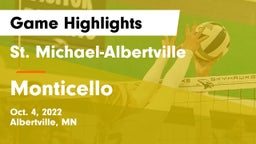 St. Michael-Albertville  vs Monticello  Game Highlights - Oct. 4, 2022