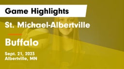 St. Michael-Albertville  vs Buffalo  Game Highlights - Sept. 21, 2023