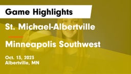 St. Michael-Albertville  vs Minneapolis Southwest  Game Highlights - Oct. 13, 2023