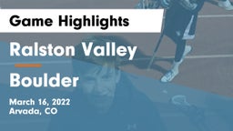Ralston Valley  vs Boulder  Game Highlights - March 16, 2022