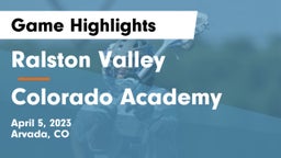 Ralston Valley  vs Colorado Academy Game Highlights - April 5, 2023